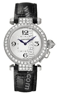 Cartier Pasha Diamond 18kt White Gold Ladies Watch WJ11922G