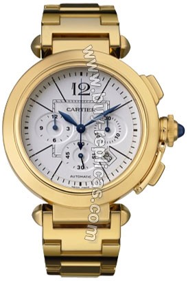 Cartier Pasha 18kt Yellow Gold Chronograph Mens Watch W30201H9