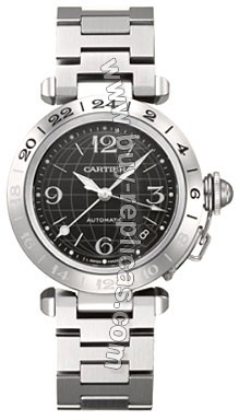 Cartier Pasha C Steel Black Unisex Watch W31079M7