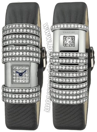 Cartier Declaration Titanium Diamond Ladies Watch WT000250