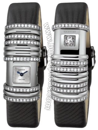 Cartier Declaration White Gold and Diamond Rings Ladies Watch WT000450