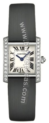 Cartier Tank Francaise 18kt White Gold Diamond Ladies Watch WE100231