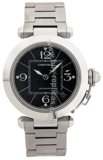 Cartier Pasha C Black Automatic Mens Watch W31076M7