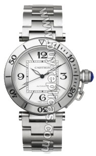 Cartier Pasha Seatimer Steel Mens Watch W31080M7