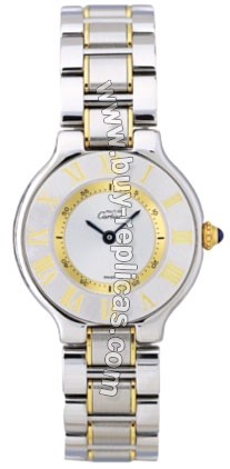 Cartier Must 21 Two-Tone Steel Ladies Watch W10073R6