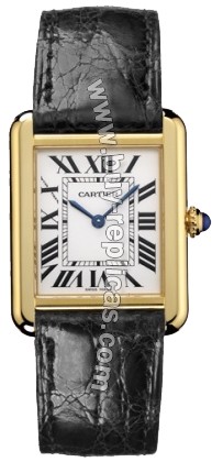 Cartier Tank Solo 18kt Yellow Gold and Steel Ladies Watch W1018755