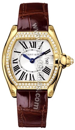 Cartier Roadster 18kt Yellow Gold Diamond Ladies Watch WE500160