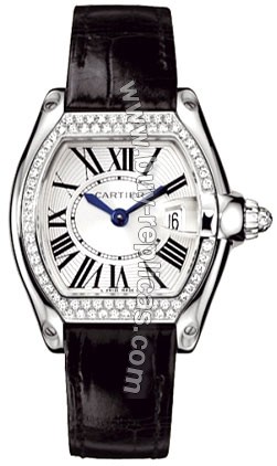 Cartier Roadster 18kt White Gold Diamond Ladies Watch WE500260