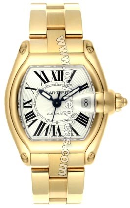 Cartier Roadster 18kt Yellow Gold Mens Watch W62005V1