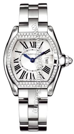 Cartier Roadster 18kt White Gold Diamond Ladies Watch WE5002X2