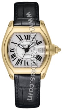 Cartier Roadster 18KT Yellow Gold Mens Watch W62005V2