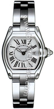 Cartier Roadster Silver Ladies Watch W62016V3