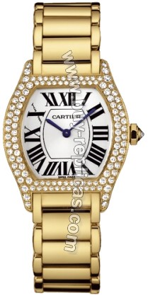 Cartier Tortue 18k Yellow Gold Ladies Watch WA5048W8