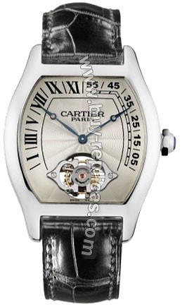 Cartier Tortue Tourbillon Limited Edition Ascensionnel Platinum Mens Watch W1549751