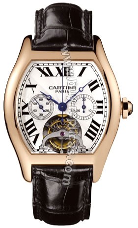 Cartier Tortue Tourbillon Limited Edition Chronograph Single Push Piece 18kt Rose Gold XL Mens Watch W1548151