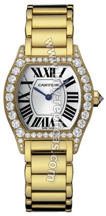 Cartier Tortue Diamond 18kt Yellow Gold Ladies Watch WA5071W8