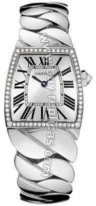 Cartier La Dona Diamond 18kt White Gold Large Ladies Watch WE60019G