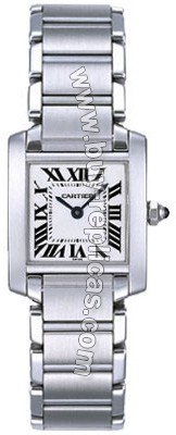 Cartier Tank Francaise 18kt White Gold Ladies Watch W50012S3