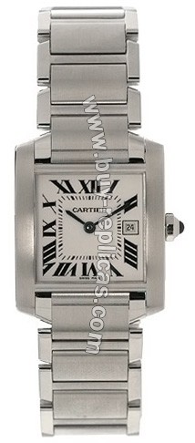 Cartier Tank Francaise Steel Midsize Watch W51011Q3