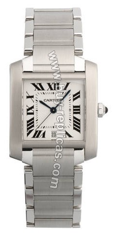 Cartier Tank Francaise Steel Mens Watch W51002Q3