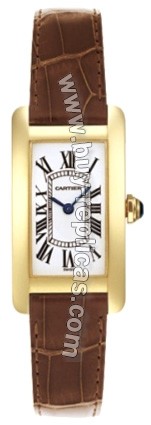 Cartier Tank American 18kt Yellow Gold Ladies Watch W2601556