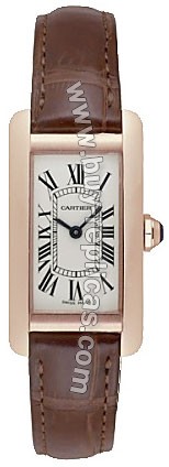 Cartier Tank American 18kt Rose Gold Ladies Watch W2607456