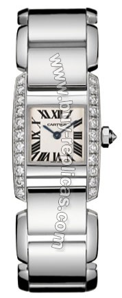 Cartier Tankissime Diamond 18kt White Gold Ladies Watch WE70039H