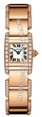 Cartier Tankissime Diamond 18kt Rose Gold Small Ladies Watch WE7005MR