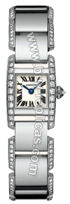 Cartier Tankissime Diamond 18kt White Gold Small Ladies Watch WE7008MM