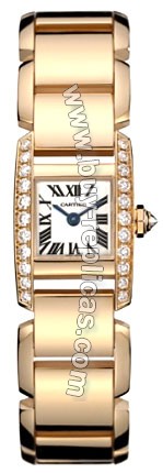 Cartier Tankissime 18kt Rose Gold Diamond Ladies Watch WE70085H