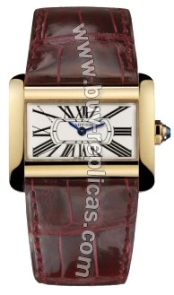 Cartier Tank Divan 18kt Yellow Gold Mini Ladies Watch W6300356