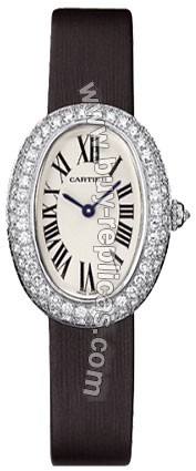 Cartier Baignoire 1920 Diamond 18kt White Gold Ladies Watch WB509731