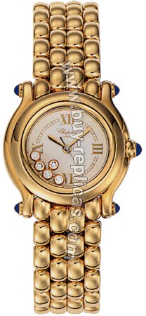 Chopard Happy Sport 18kt Gold Ladies Watch 27/6150-23