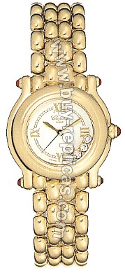 Chopard Happy Sport 18kt Gold Ladies Watch 27/6150-21y