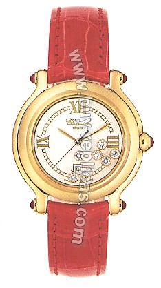 Chopard Happy Sport 18kt Gold Ladies Watch 27/6144-21y