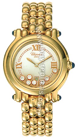 Chopard Happy Sport 18kt Gold Ladies Watch 27/6137-23y