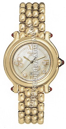 Chopard Happy Sport 18kt Gold Ladies Watch 27/6137-21y