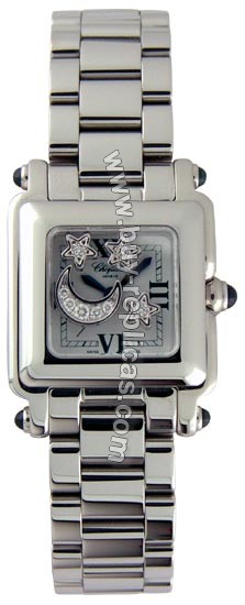 Chopard Happy Sport Diamond Moon/Stars Steel Mini Ladies Watch 27/8893