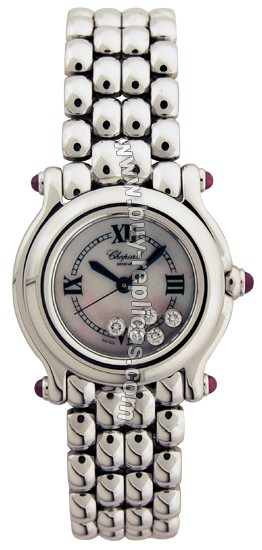 Chopard Happy Sport Diamond Mother-of-pearl Steel Ladies Watch 27/8250-21