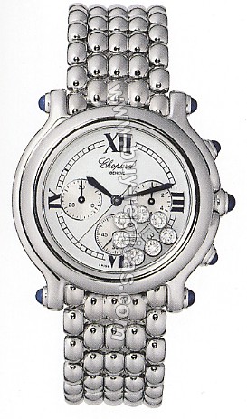 Chopard Happy Sport Diamond Steel Ladies Watch 28/8267-23