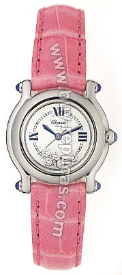 Chopard Happy Sport Diamond Steel Pink Ladies Watch 27/8245-23