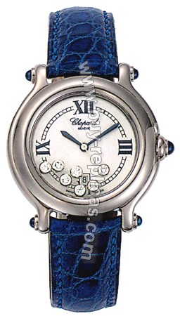 Chopard Happy Sport Diamond Steel Blue Ladies Watch 27/8238-23