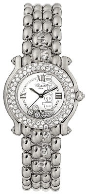 Chopard Happy Sport Diamond 18kt White Gold Ladies Watch 27/6151-20