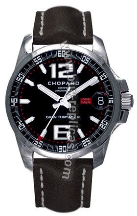 Chopard Mille Miglia Gran Turismo XL Black Leather Mens Watch 16/8997