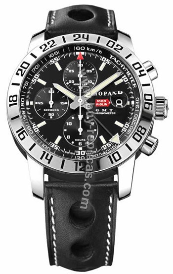 Chopard Mille Miglia GMT Steel Black Chronograph Mens Watch 16/8992