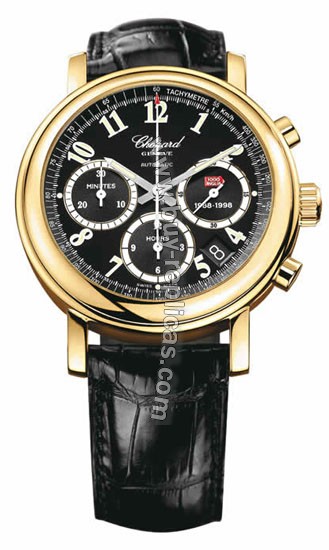 Chopard Mille Miglia 18kt Yellow Gold Brown Chronograph Mens Watch 16/1250