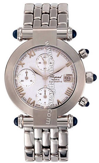 Chopard Imperiale Steel White Chronograph Mens Watch 37/8210-33