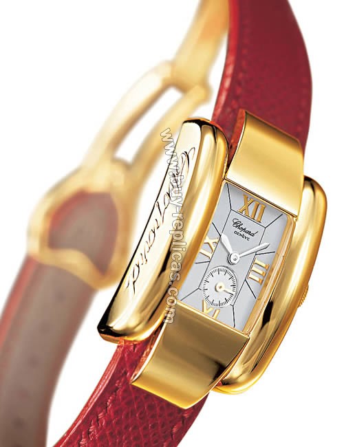 Chopard La Strada 18kt Yellow Gold Red Ladies Watch 41/6802