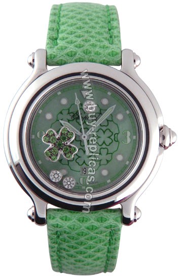 Chopard Happy Sport Diamond Emerald Good Luck Clover Green Unisex Watch 27/8428