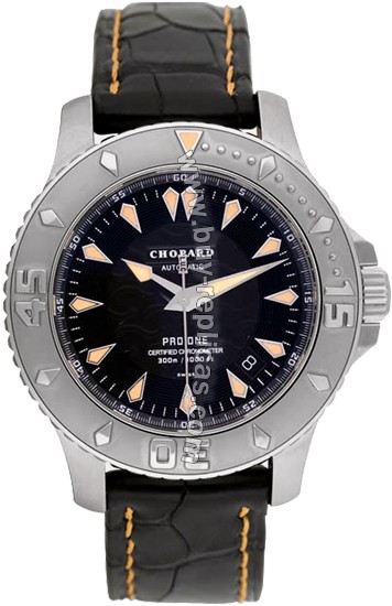 Chopard L.U.C Steel Black Mens Watch 16/8912/1